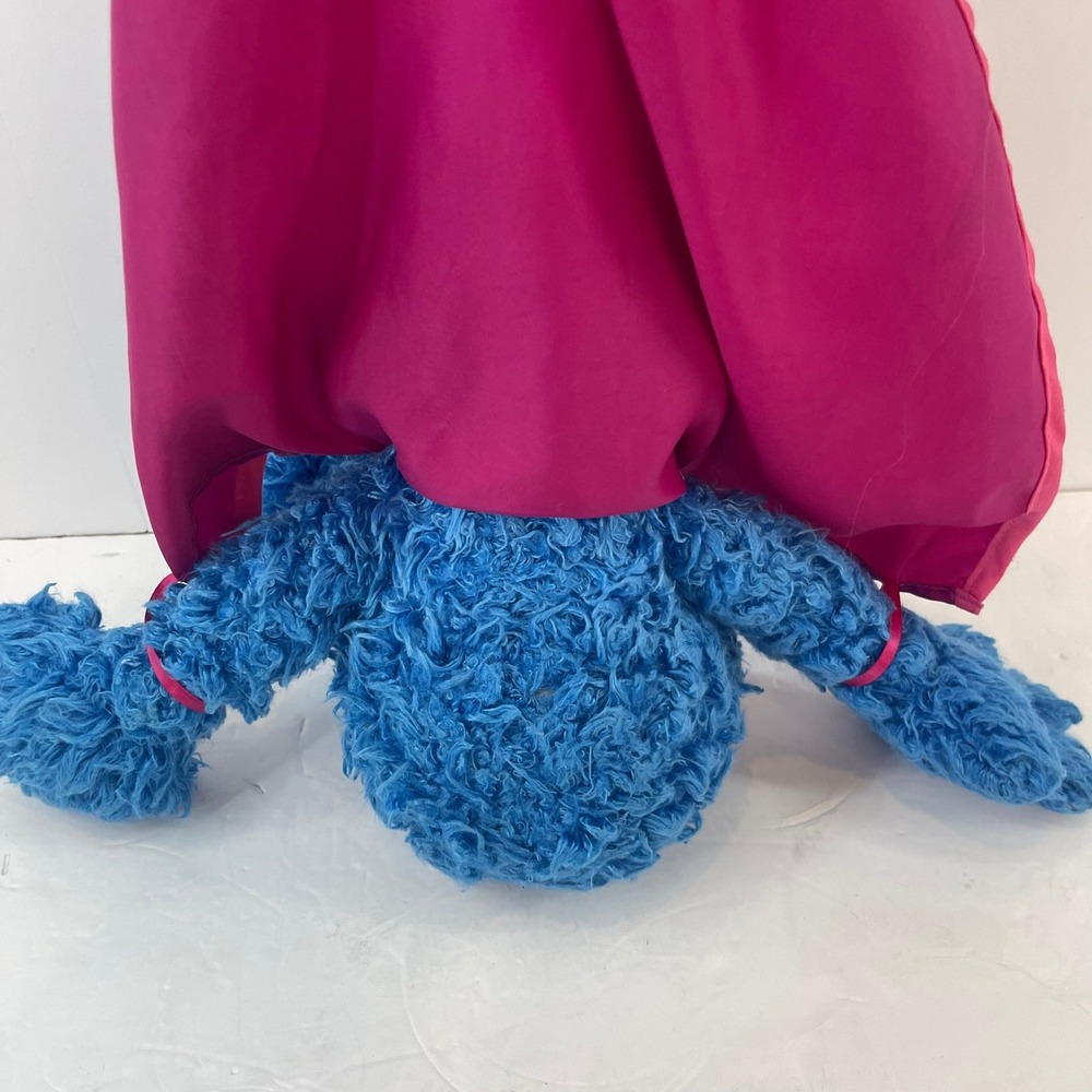 Sesame Street Super Grover Plush Toy Kids Blue Superhero Cape - Picture 7 of 13
